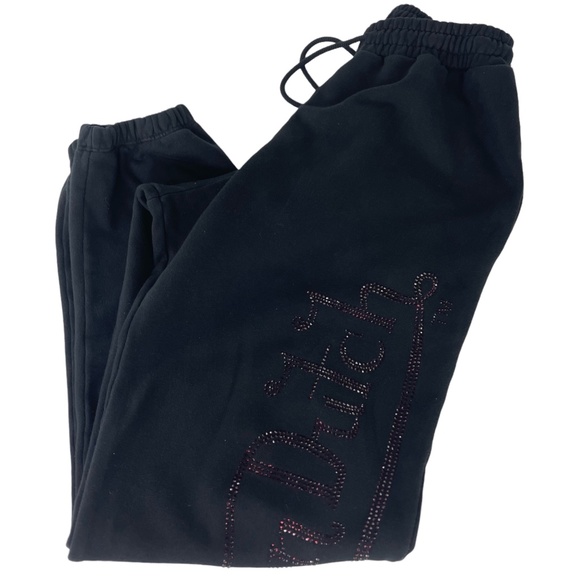 Von Dutch Sweatsuit (2 Pieces) Rhinestones Black and Purple - Mens Sz L - Picture 15 of 16